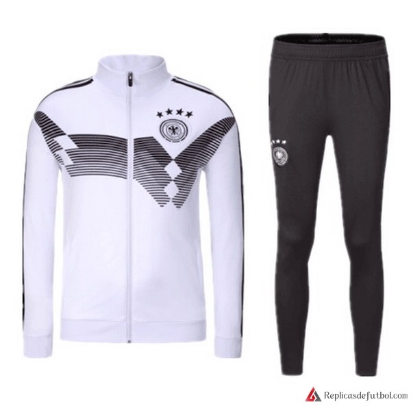 Chandal Alemania 2018 Gris Blanco